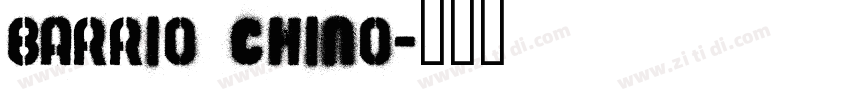Barrio Chino字体转换